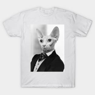 Gentleman Sphynx Cat - Pet Gift T-Shirt